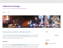 Tablet Screenshot of culbertsonexchange.com